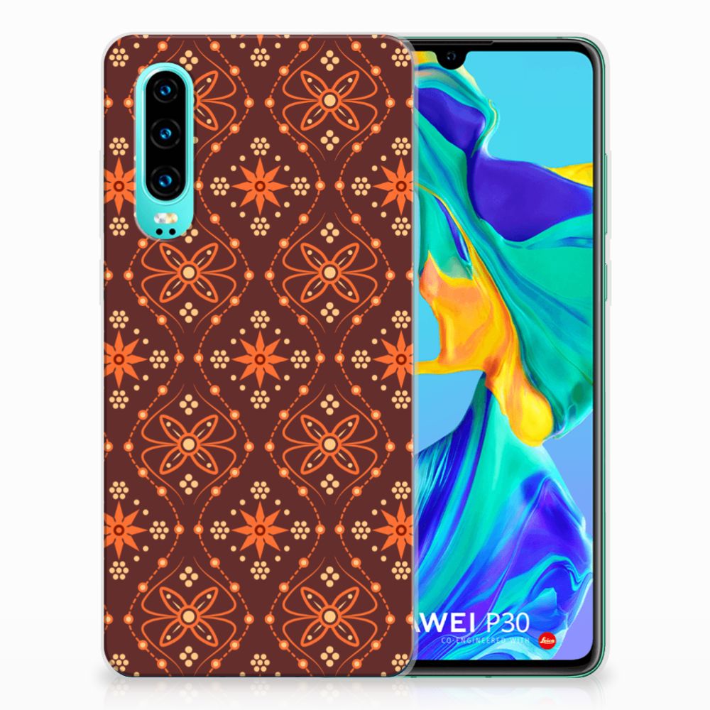 Huawei P30 TPU bumper Batik Brown