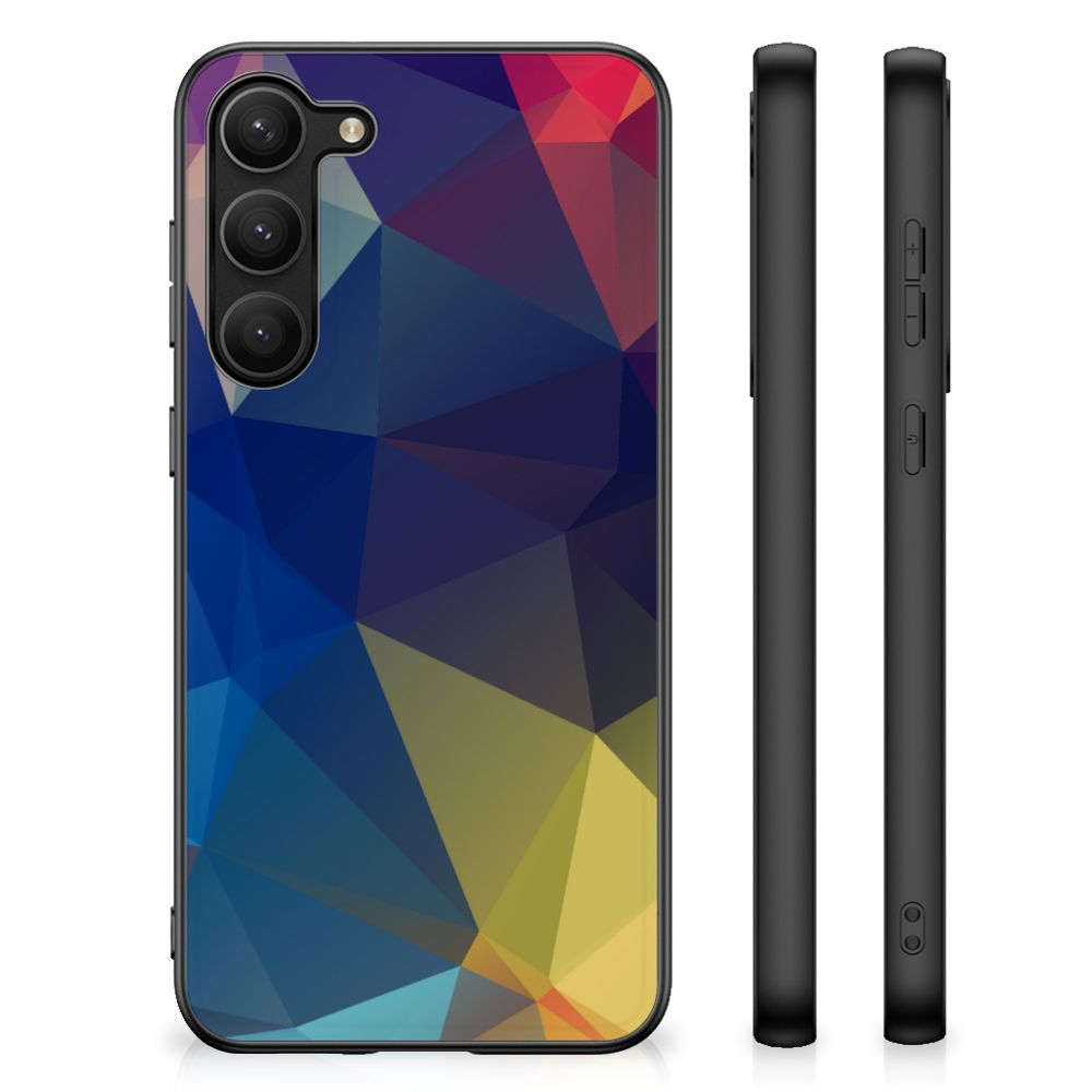 Samsung Galaxy S23 Plus Backcover Polygon Dark