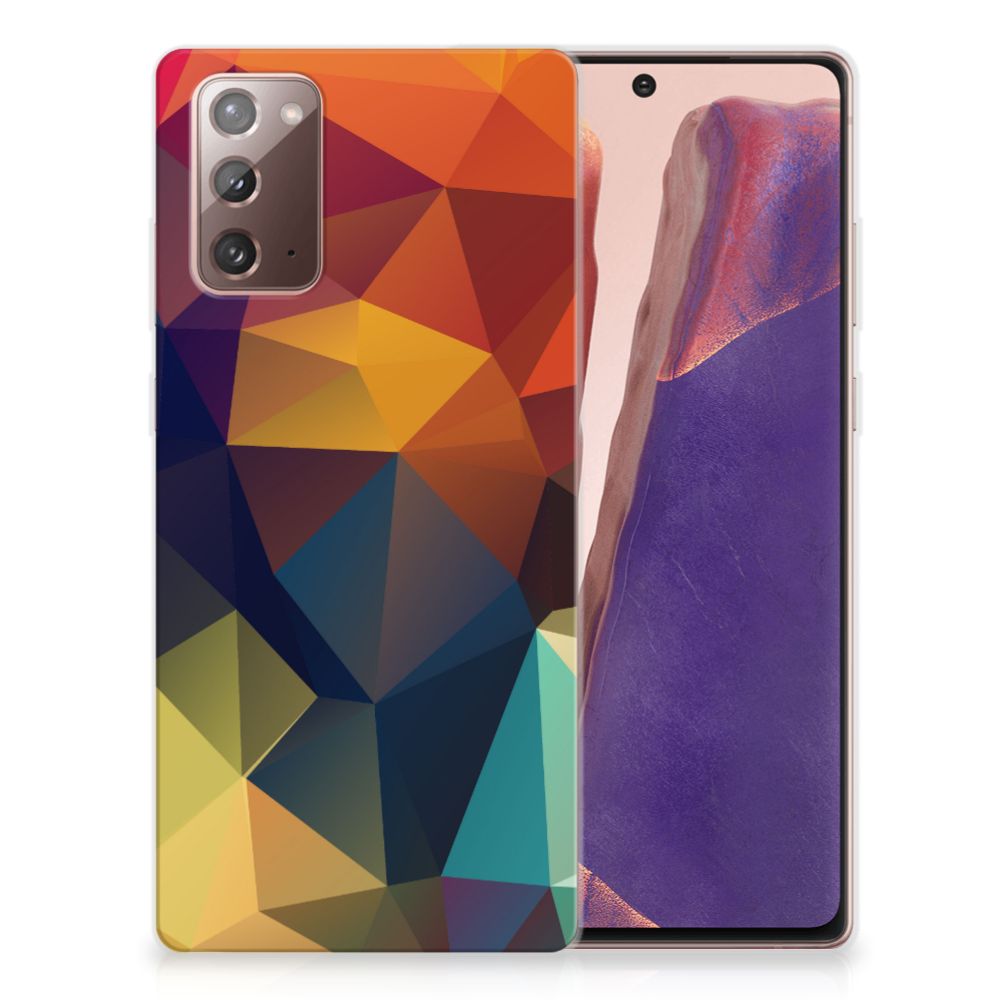 Samsung Note 20 TPU Hoesje Polygon Color