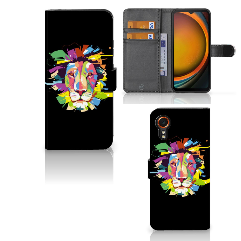 Samsung Galaxy Xcover 7 Leuk Hoesje Lion Color