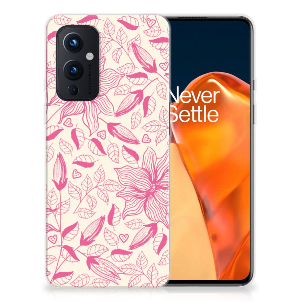 OnePlus 9 TPU Case Pink Flowers B2C Telecom