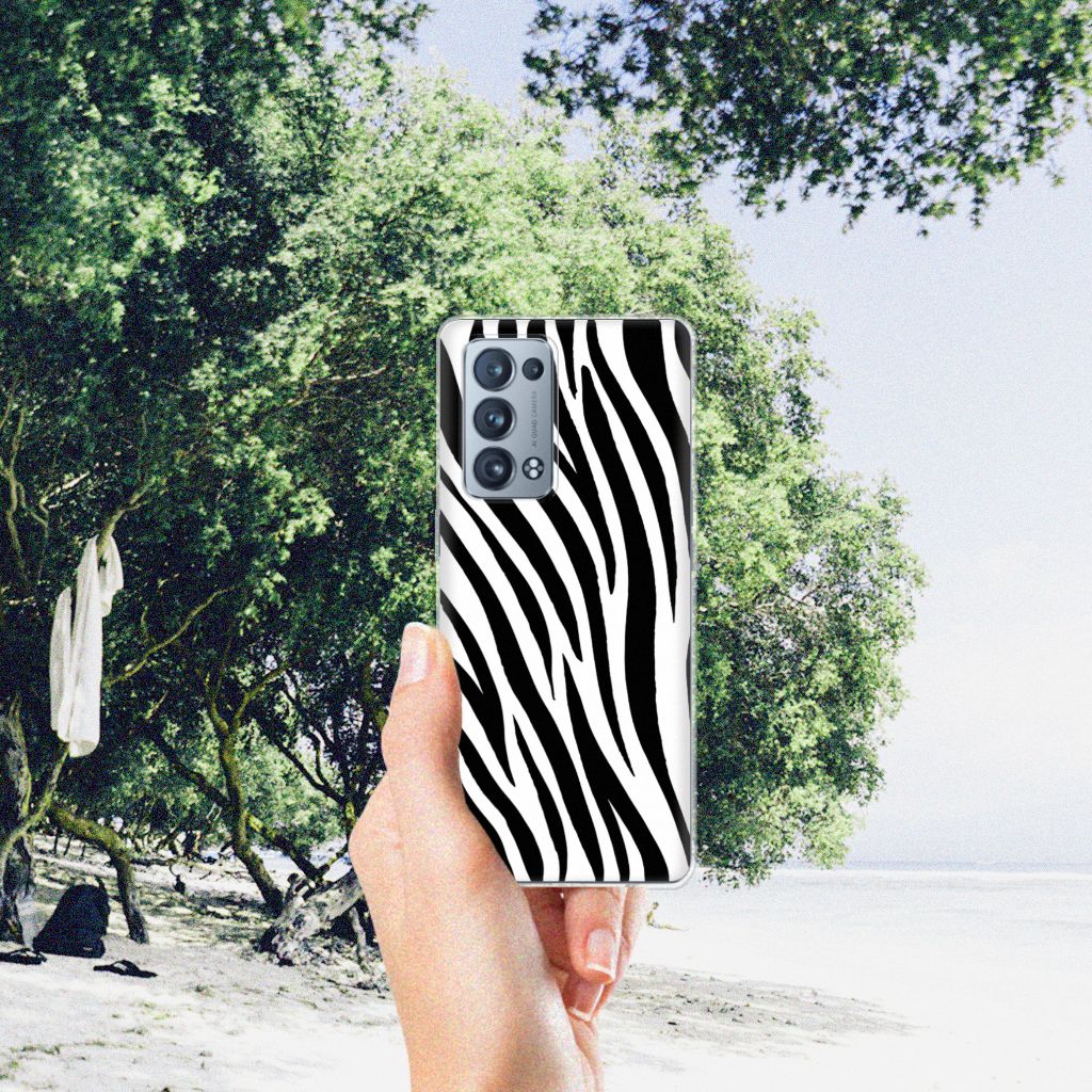 OPPO Reno 6 Pro Plus 5G TPU Hoesje Zebra B2C Telecom