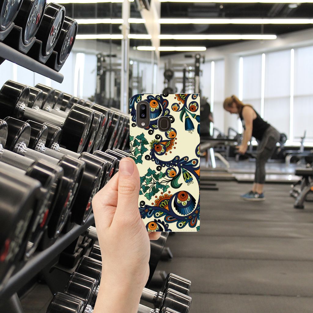 Telefoon Hoesje Samsung Galaxy A30 Barok Flower