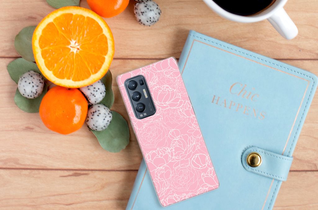 OPPO Find X3 Neo TPU Case White Flowers B2C Telecom