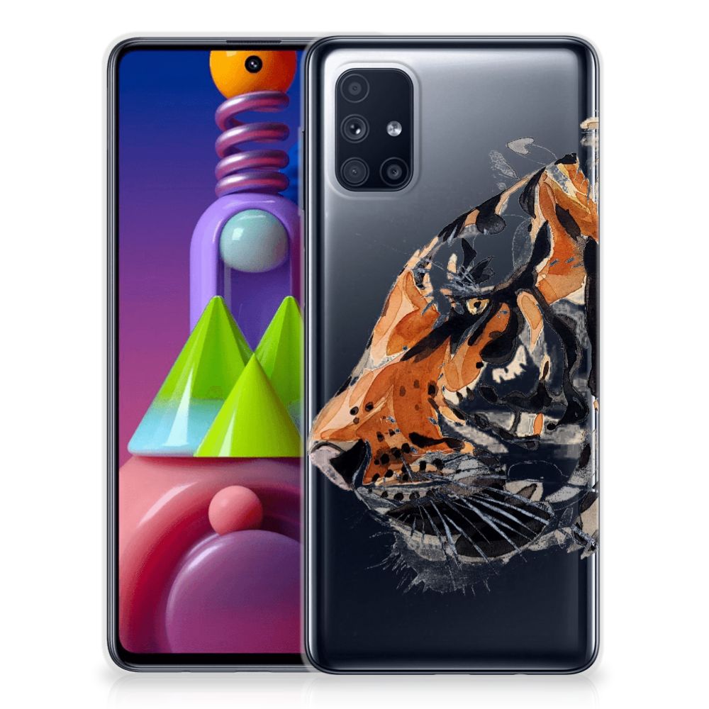 Hoesje maken Samsung Galaxy M51 Watercolor Tiger