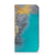 iPhone 15 Plus Standcase Marble Blue Gold met marmerdesign in blauw en goud