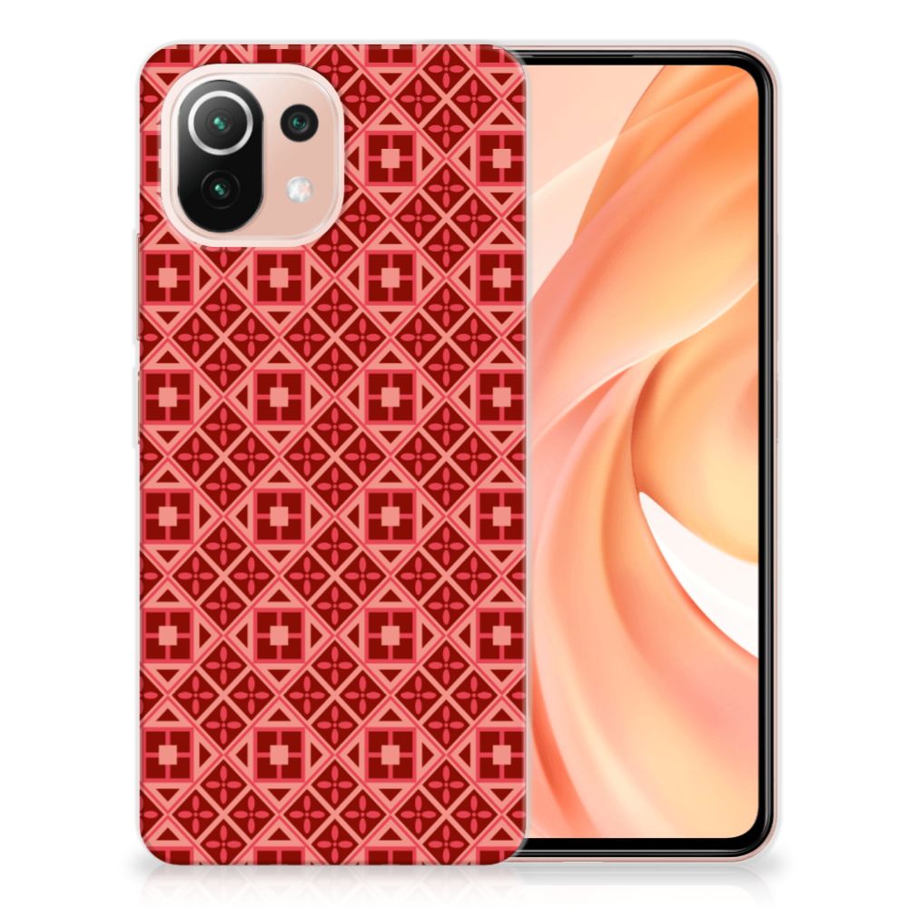Xiaomi Mi 11 Lite | 11 Lite 5G NE TPU bumper Batik Rood