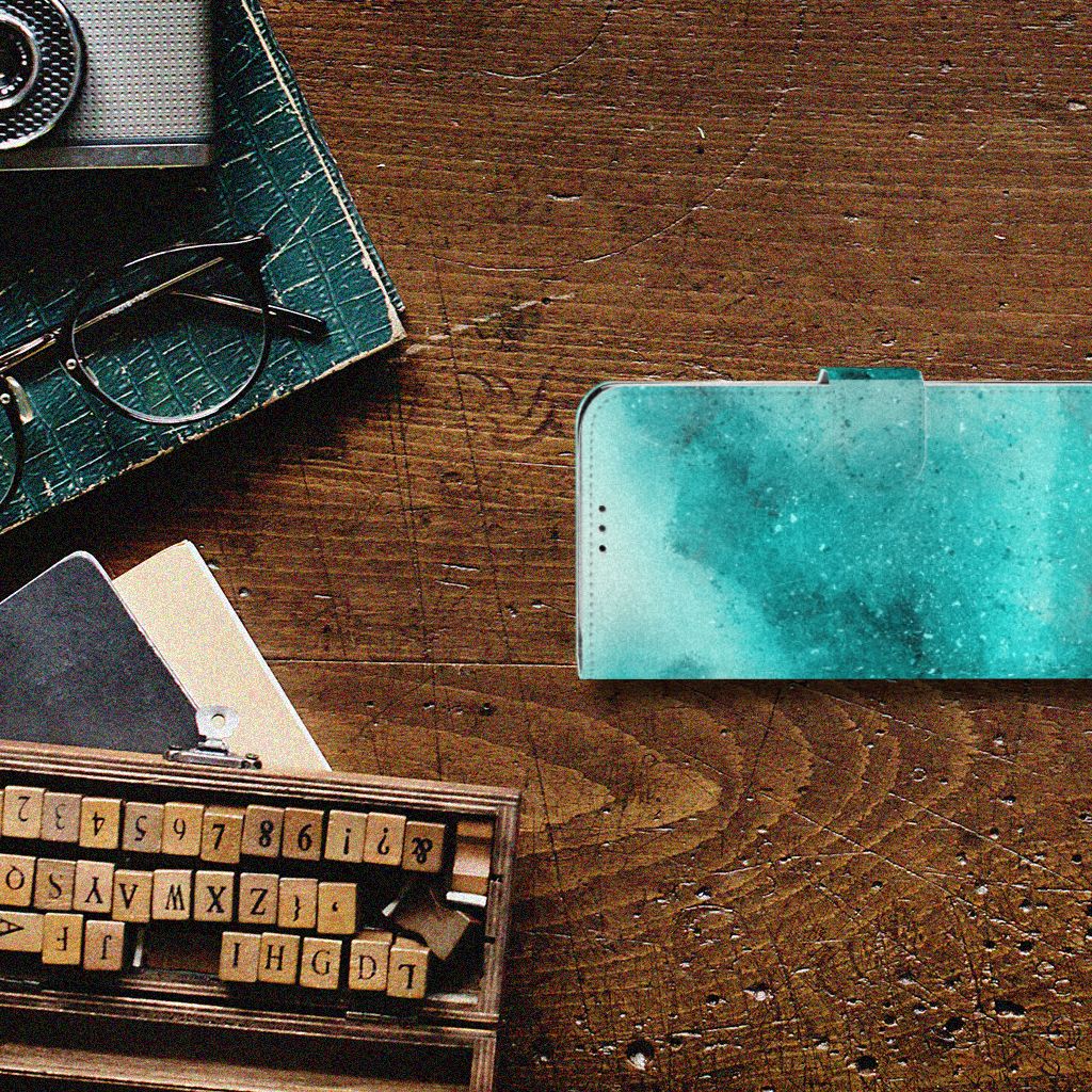 Hoesje Motorola Moto G7 Power Painting Blue