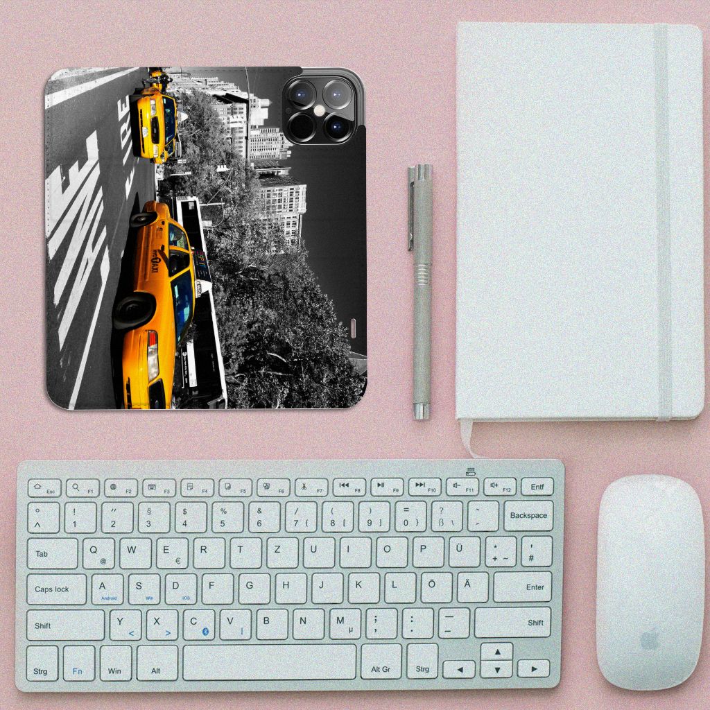 iPhone 12 Pro Max Book Cover New York Taxi - B2C Telecom