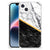 Apple iPhone 14 Plus Anti-Shock Hoesje Marmer Wit Zwart - Origineel Cadeau Man B2C Telecom