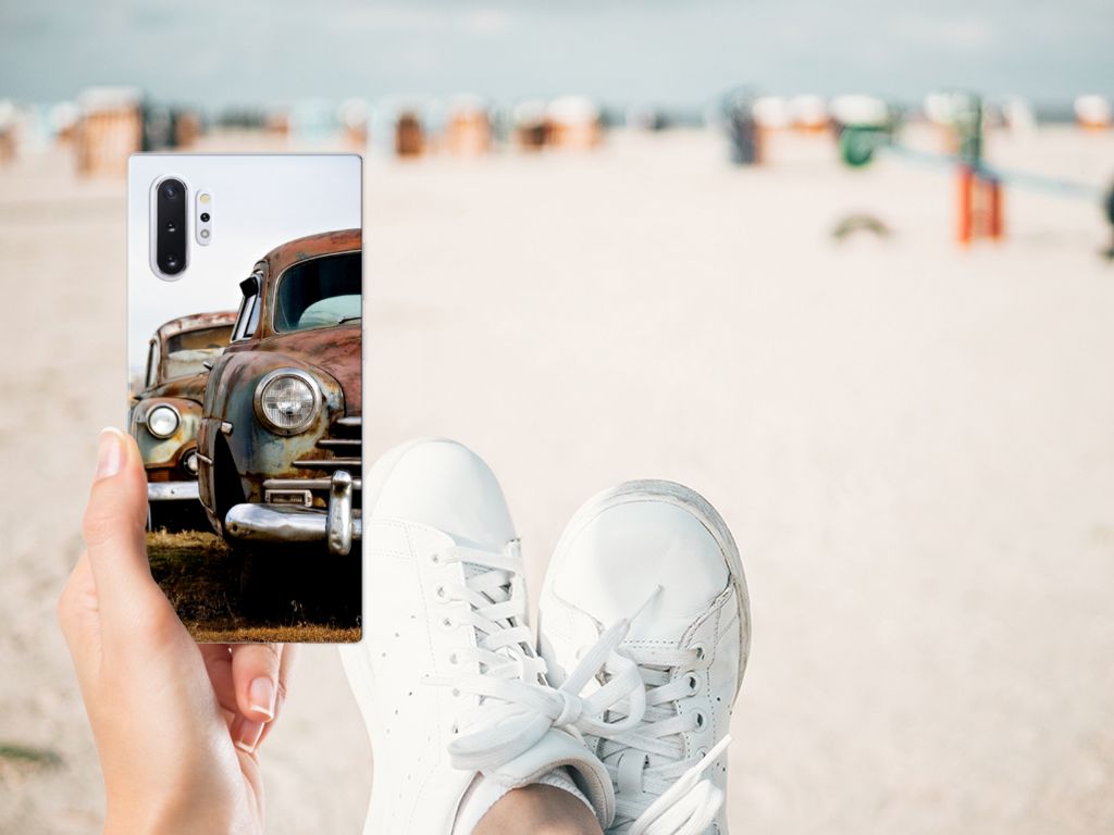 Samsung Galaxy Note 10 Plus Siliconen Hoesje met foto Vintage Auto