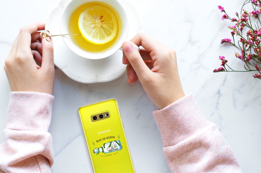 Samsung Galaxy S10e Telefoonhoesje met Naam Boho Bottle