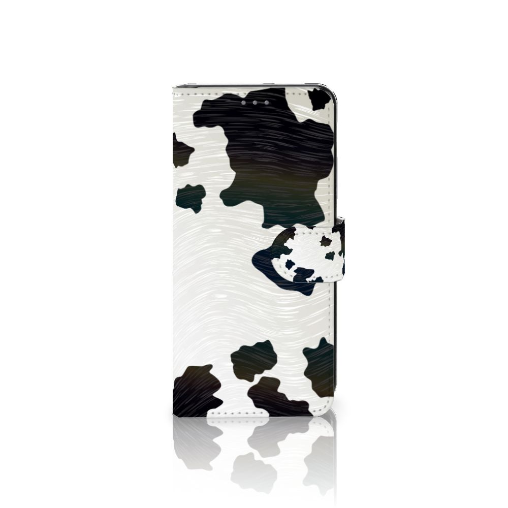 Motorola Edge 30 Neo Telefoonhoesje met Pasjes Koeienvlekken