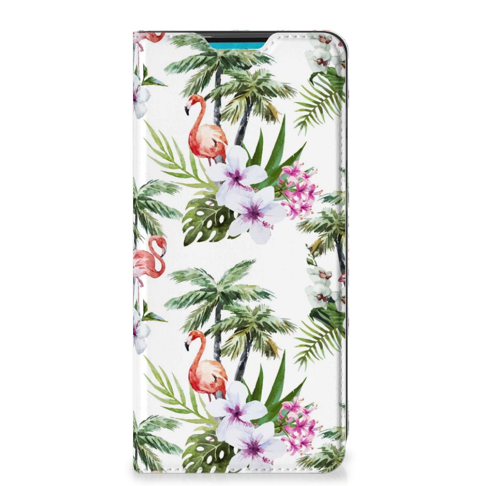 Samsung Galaxy A73 Hoesje maken Flamingo Palms - B2C Telecom