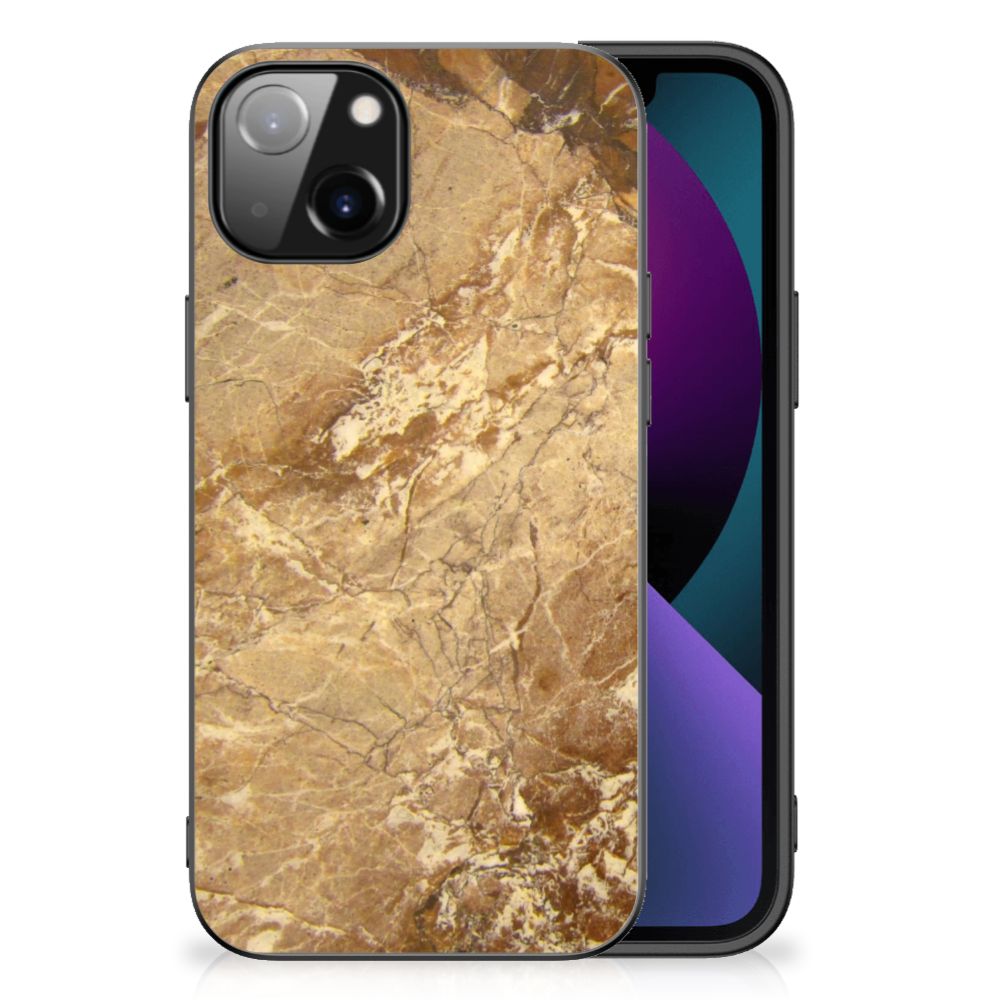 Apple iPhone 13 Marmeren Print Telefoonhoesje Marmer Creme B2C Telecom