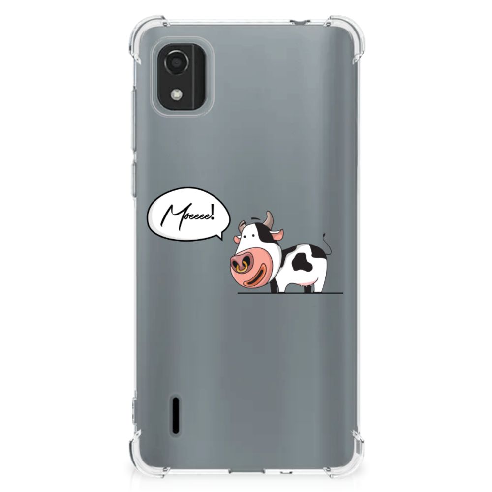 Nokia C2 2nd Edition Stevig Bumper Hoesje Cow