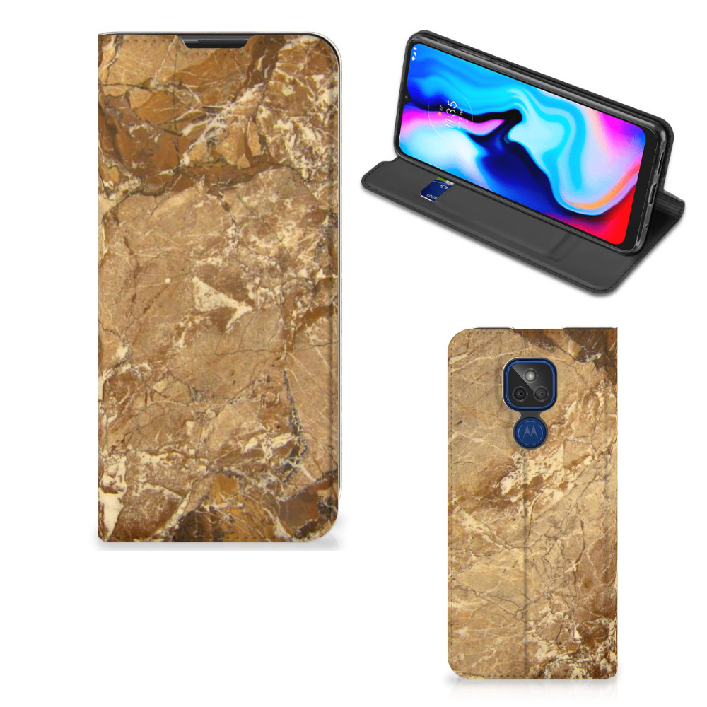 Motorola Moto G9 Play Standcase Marmer Creme - B2C Telecom