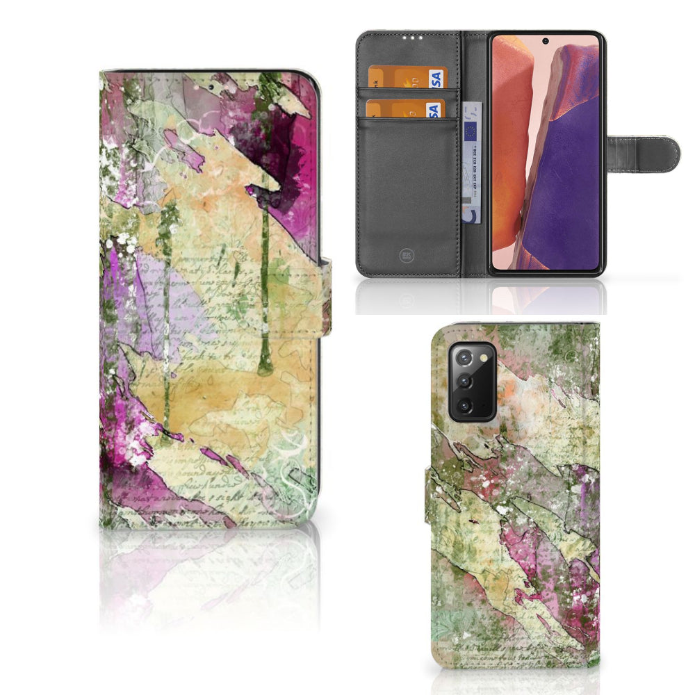 Hoesje Samsung Galaxy Note 20 Letter Painting