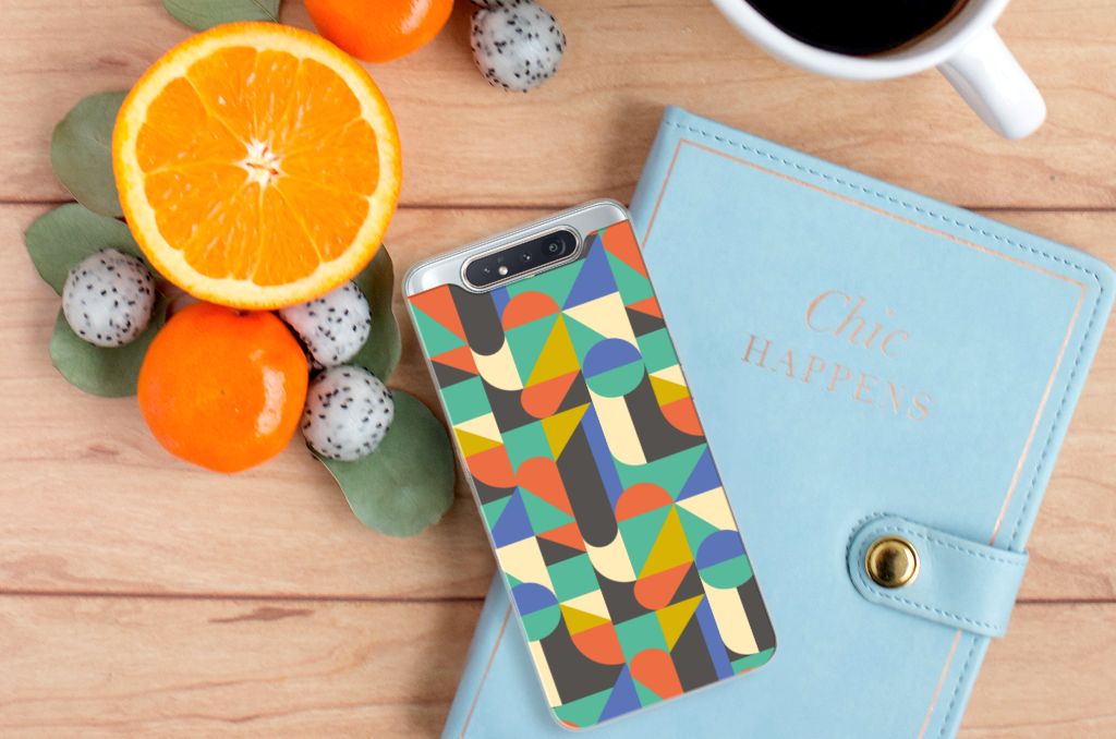 Samsung Galaxy A80 TPU bumper Funky Retro