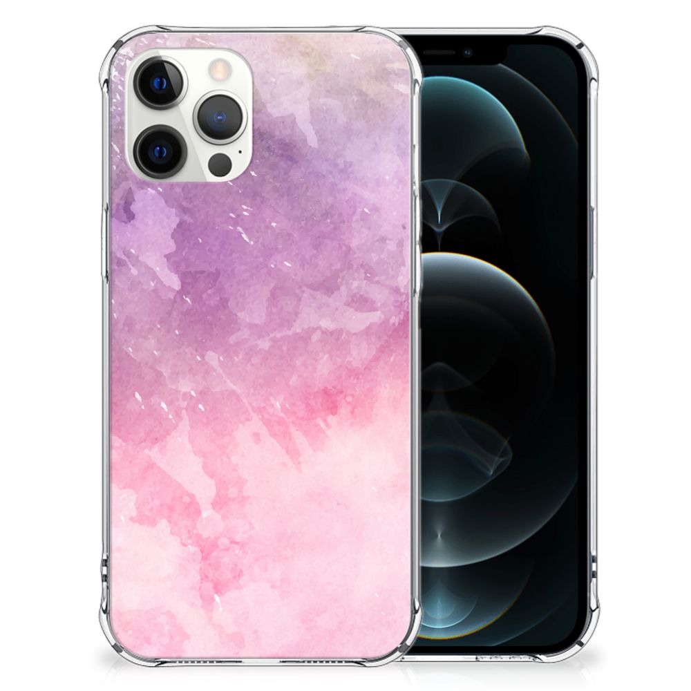 Back Cover iPhone 12 Pro Max Pink Purple Paint B2C Telecom