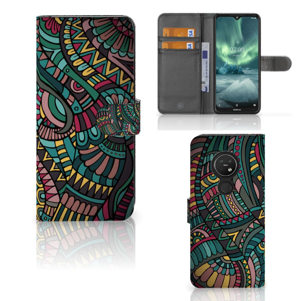 Nokia 7.2 | Nokia 6.2 Telefoon Hoesje Aztec