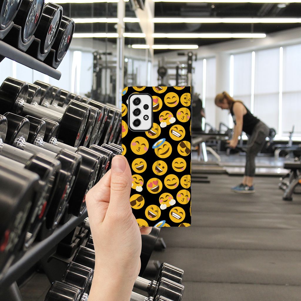 Samsung Galaxy A73 Hoesje met Magneet Emoji - B2C Telecom
