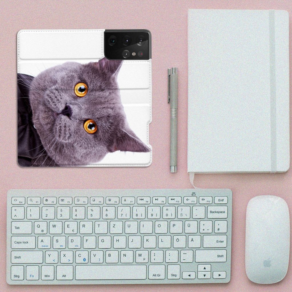 Samsung Galaxy S21 Ultra Hoesje maken Kat - B2C Telecom