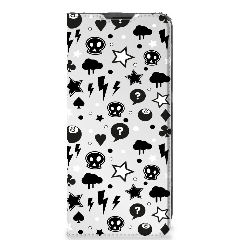 Mobiel BookCase OnePlus 10 Pro Silver Punk - B2C Telecom