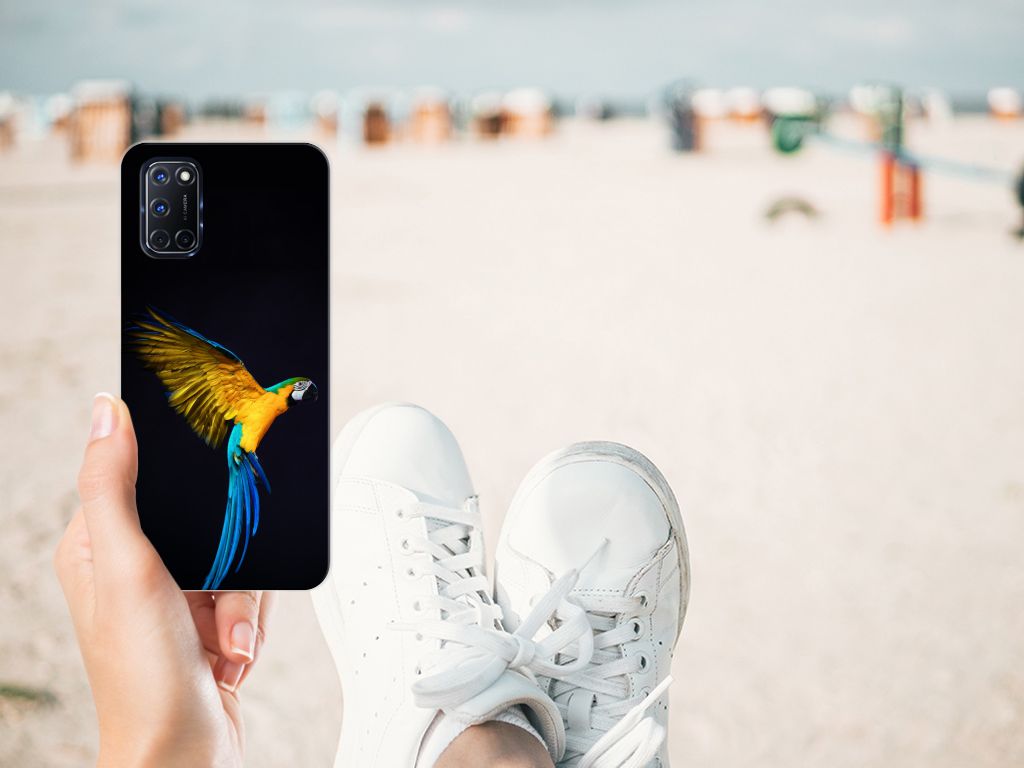 OPPO A52 | A72 TPU Hoesje Papegaai B2C Telecom