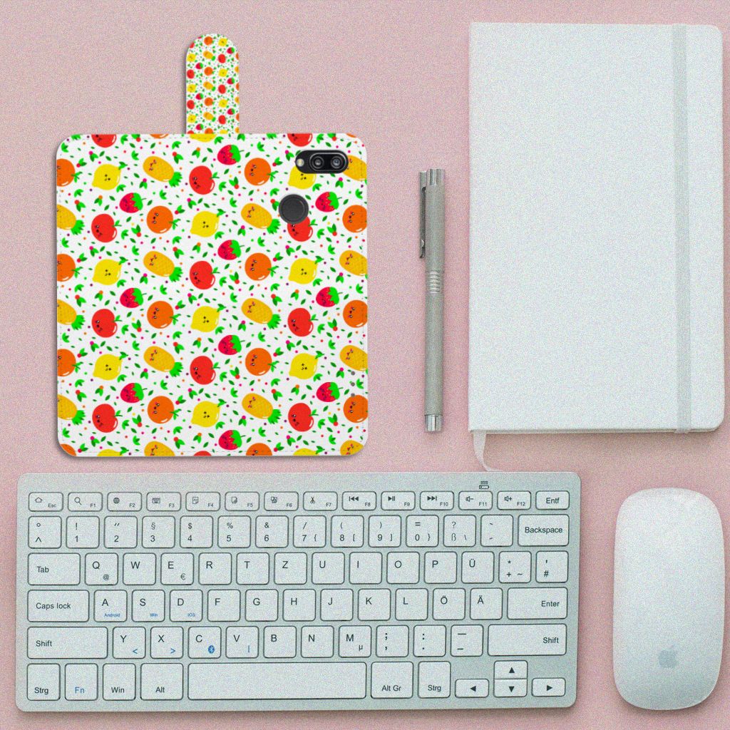 Huawei P20 Lite Book Cover Fruits
