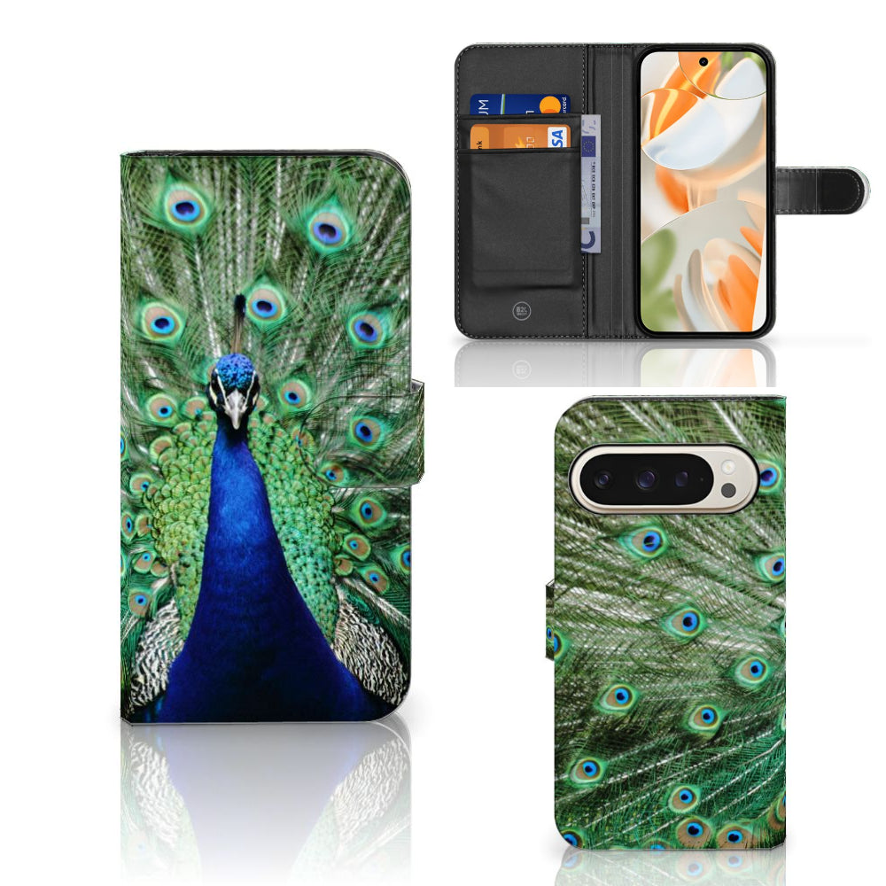 Google Pixel 9 | 9 Pro Telefoonhoesje met Pasjes Pauw