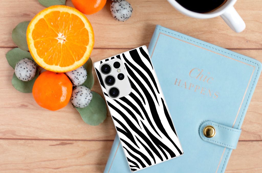 Samsung Galaxy S23 Ultra TPU Hoesje Zebra B2C Telecom