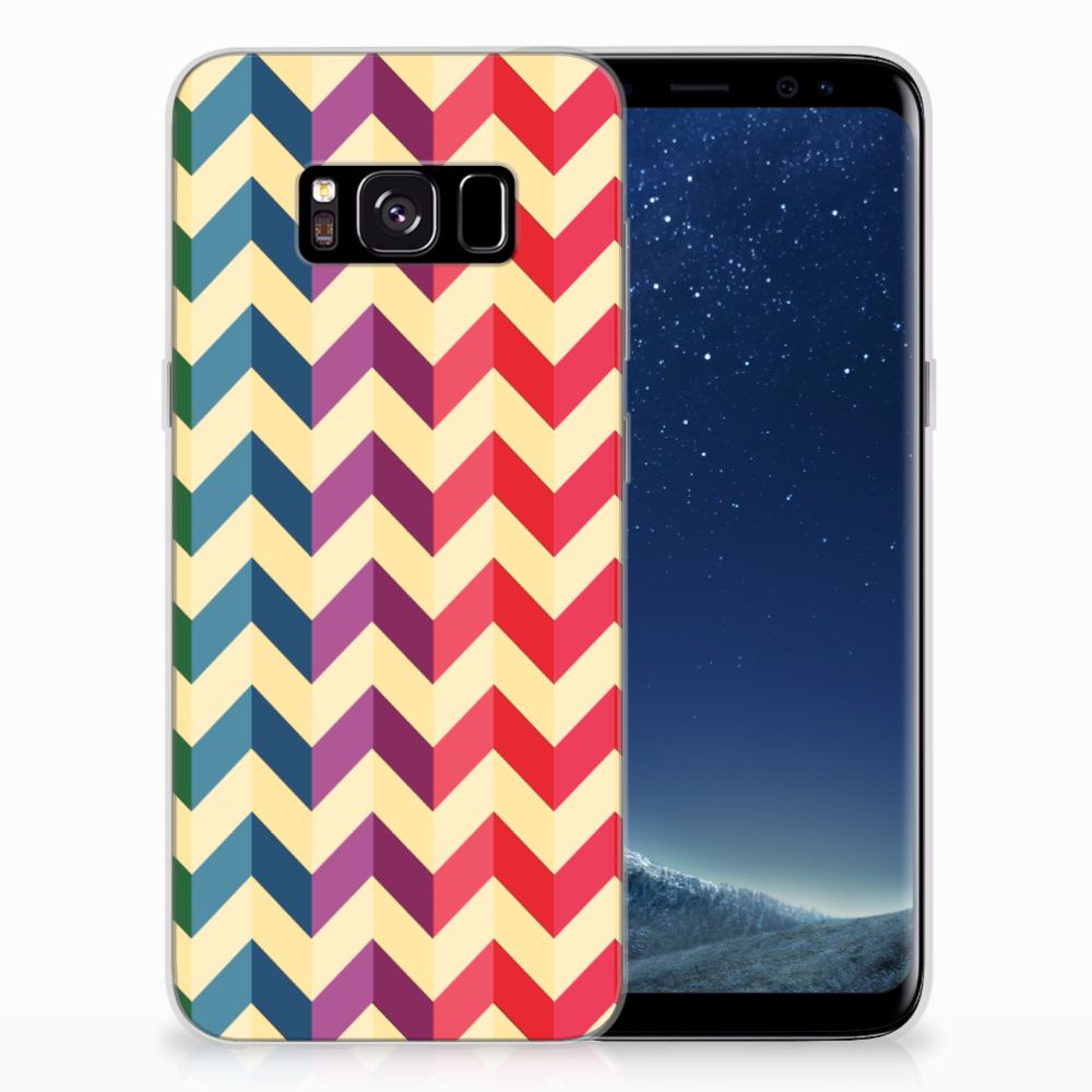 Samsung Galaxy S8 TPU bumper Zigzag Multi Color