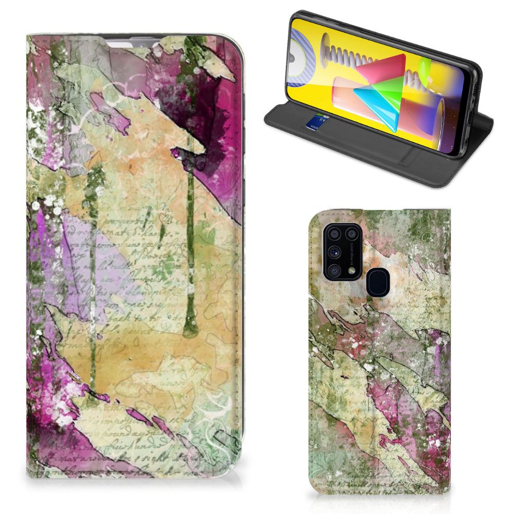 Bookcase Samsung Galaxy M31 Letter Painting