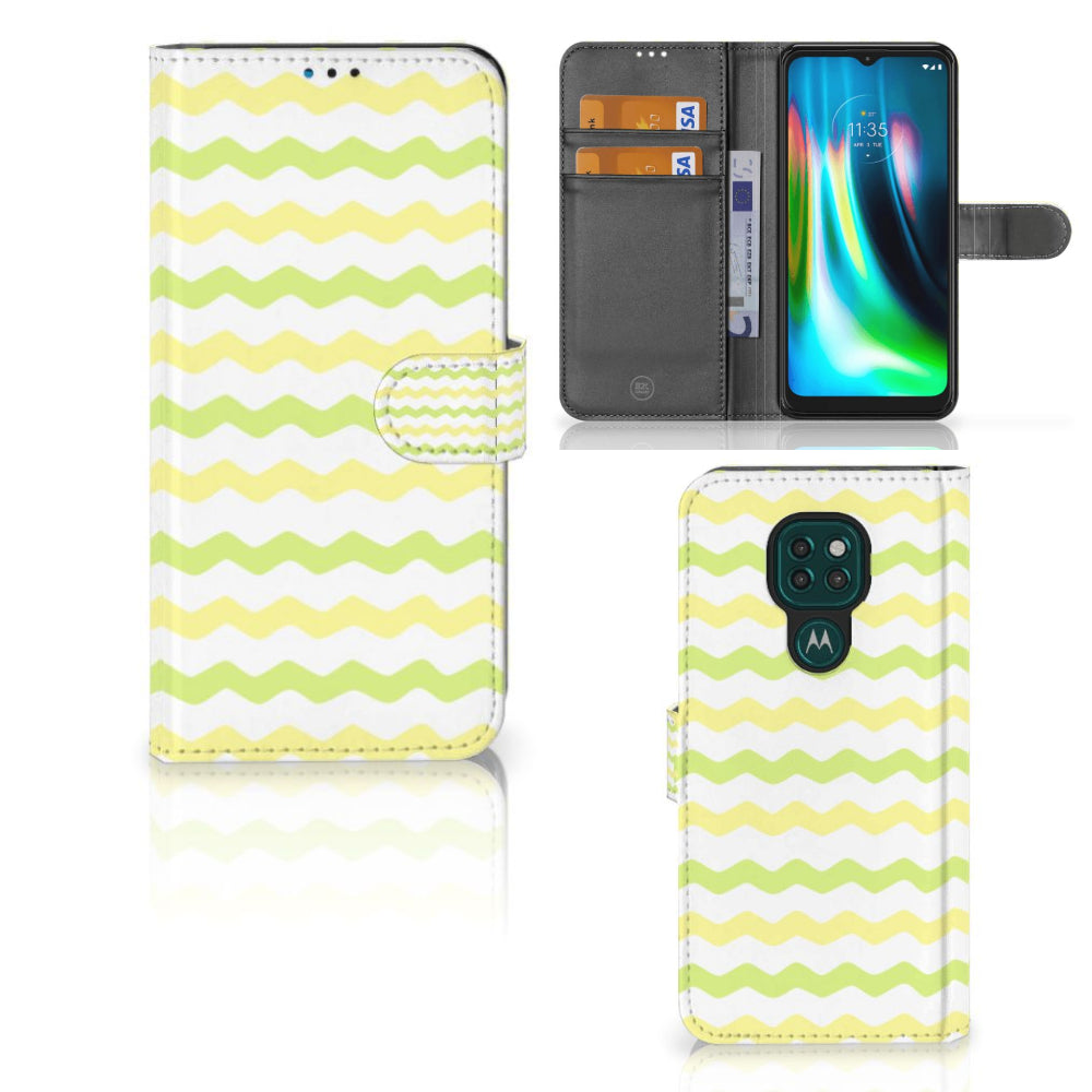 Motorola Moto G9 Play | E7 Plus Telefoon Hoesje Waves Yellow