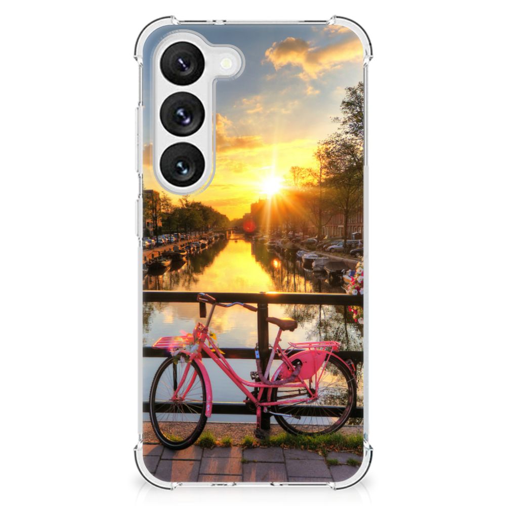 Samsung Galaxy S23 Telefoonhoesje met valbescherming Amsterdamse Grachten B2C Telecom