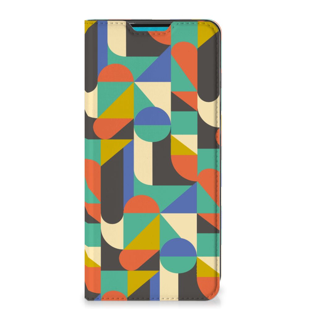 Samsung Galaxy A73 Hoesje met Magneet Funky Retro - B2C Telecom