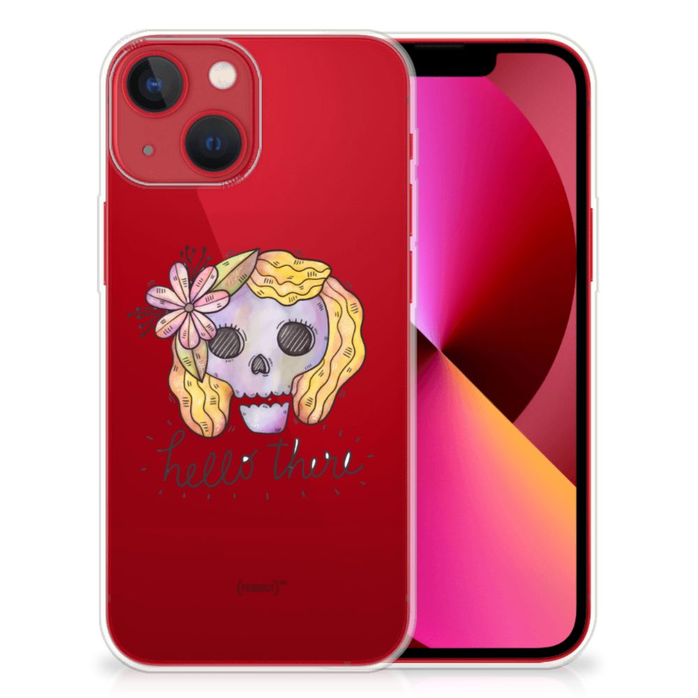 Silicone Back Case Apple iPhone 13 Boho Skull B2C Telecom