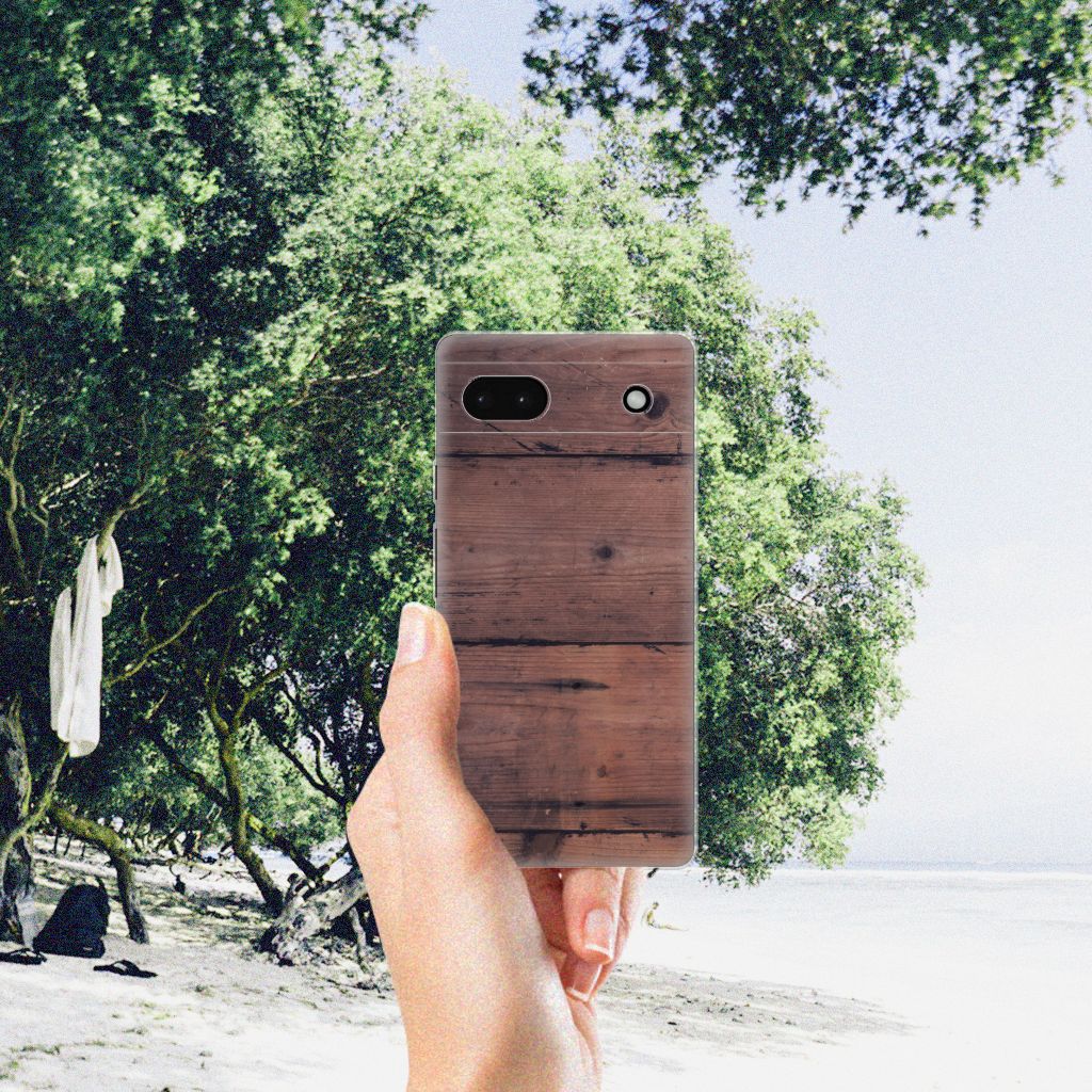 Google Pixel 6A Bumper Hoesje Old Wood B2C Telecom