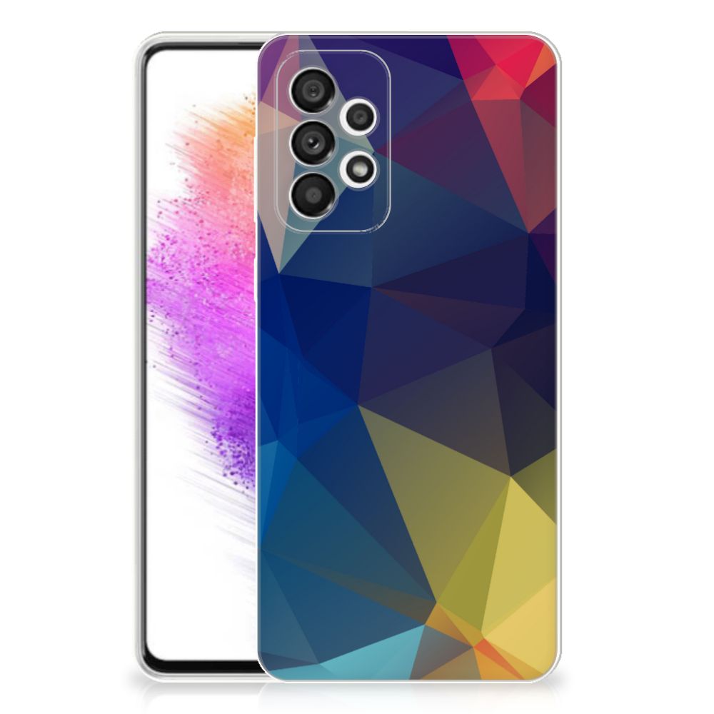 Samsung Galaxy A73 5G TPU Hoesje Polygon Dark B2C Telecom