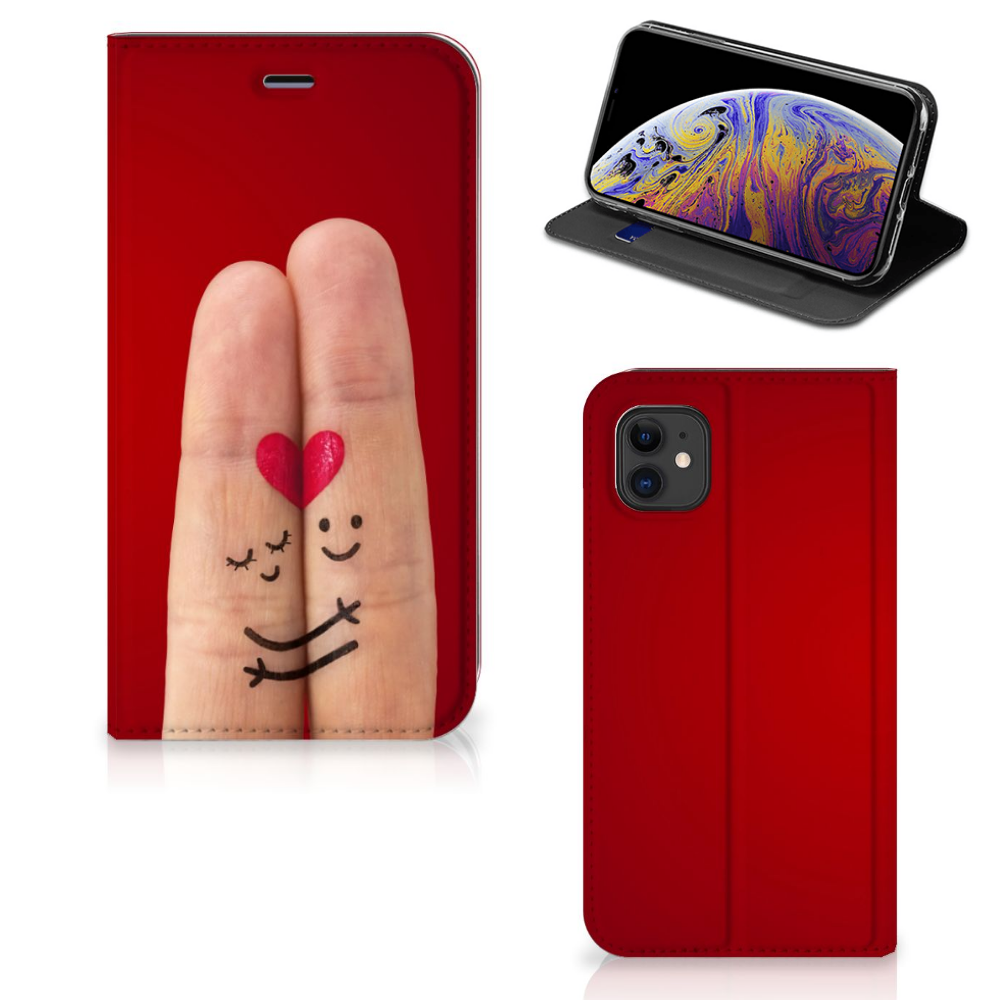 Apple iPhone 11 Hippe Standcase Liefde - Origineel Romantisch Cadeau