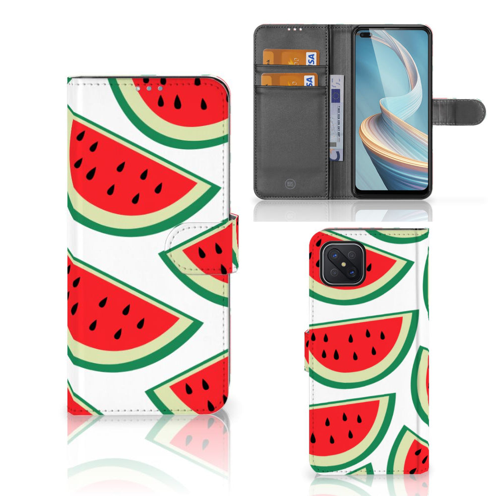 OPPO Reno4 Z Book Cover Watermelons