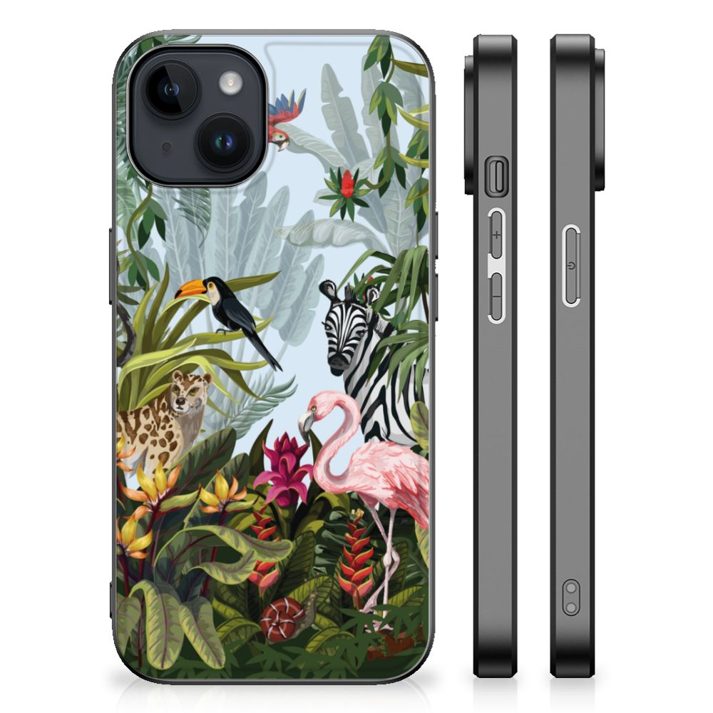 Dierenprint Telefoonhoesje voor iPhone 15 Plus Jungle