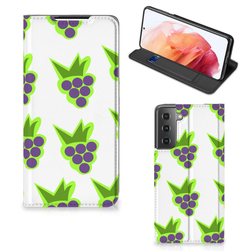 Samsung Galaxy S21 Flip Style Cover Druiven