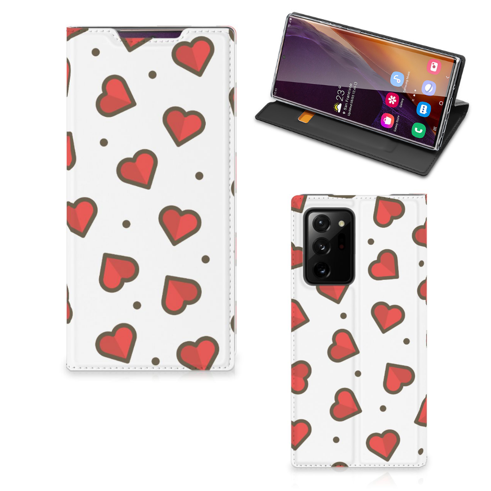Samsung Galaxy Note 20 Ultra Hoesje met Magneet Hearts - B2C Telecom
