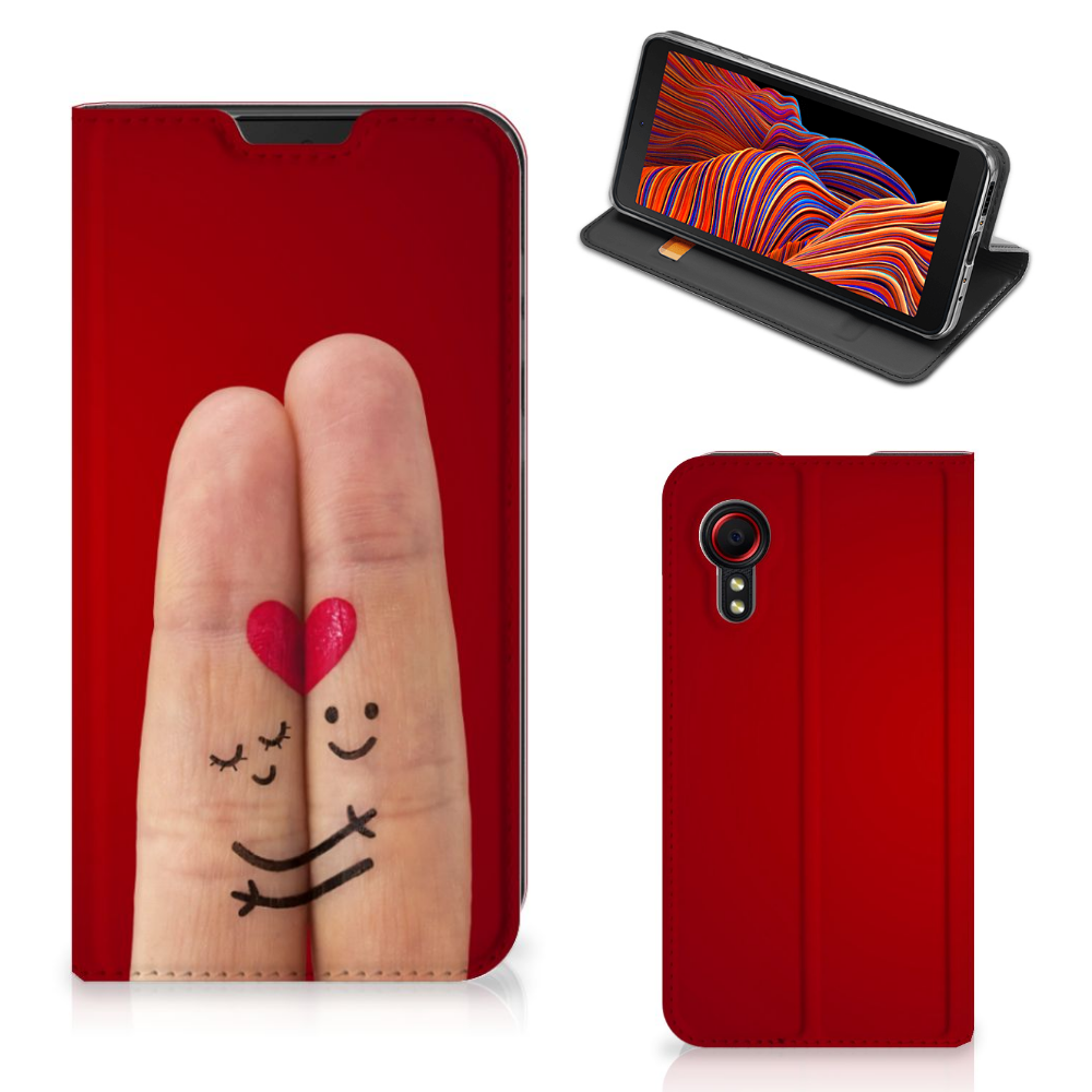 Samsung Galaxy Xcover 5 Hippe Standcase Liefde - Origineel Romantisch Cadeau - B2C Telecom