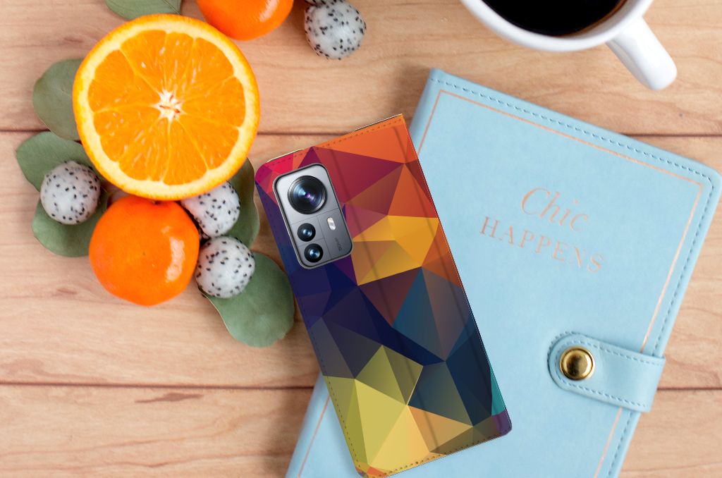 Xiaomi 12 Pro Stand Case Polygon Color - B2C Telecom