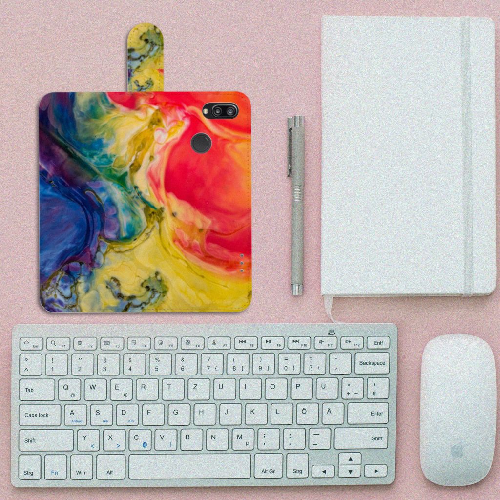 Hoesje Huawei P20 Lite Watercolor Dark