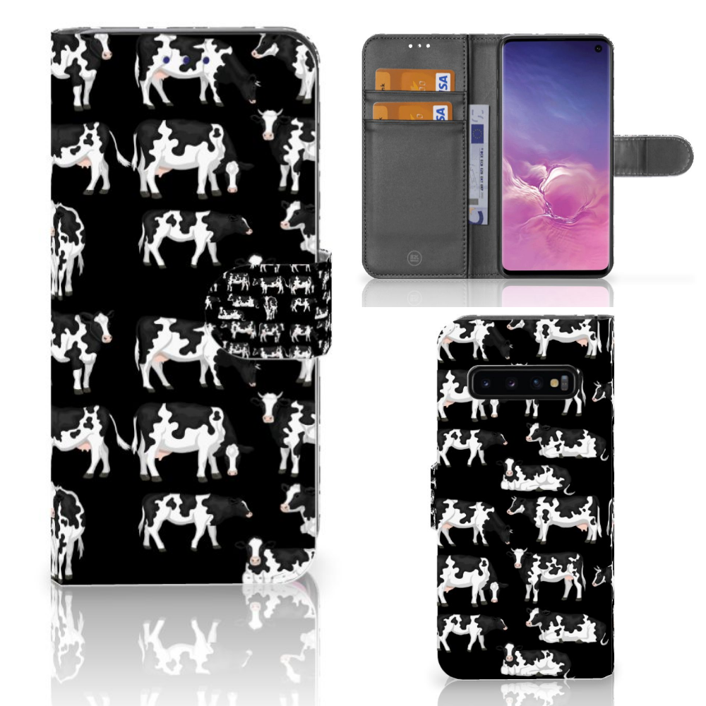 Samsung Galaxy S10 Telefoonhoesje met Pasjes Koetjes