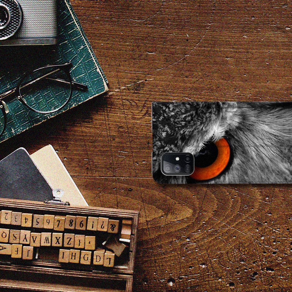 Samsung Galaxy M51 Hoesje maken Uil - B2C Telecom